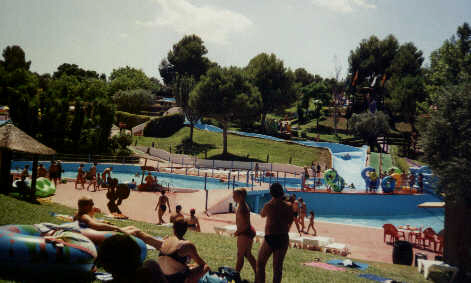 Jede Menge Rutschbahnen im Aquapark