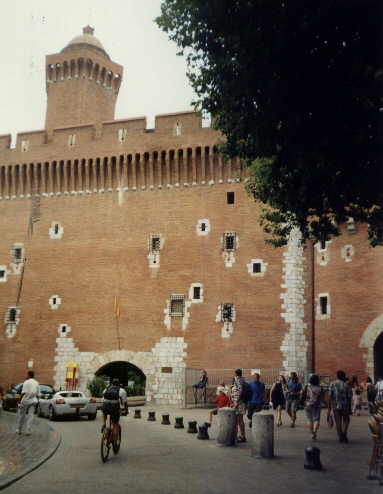 Teil der Stadtmauer Perpignan
